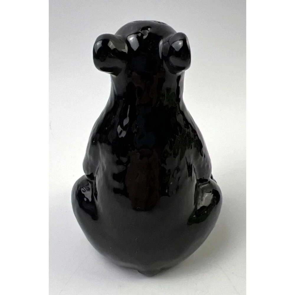 VTG Black Bear Ceramic/Porcelain Salt & Pepper Shakers
